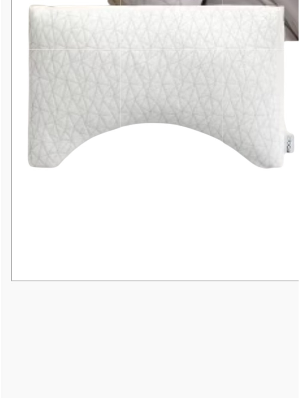 Coop Sleep The Original Crescent Adjustable Pillow, King Bed Pillow, Open Box